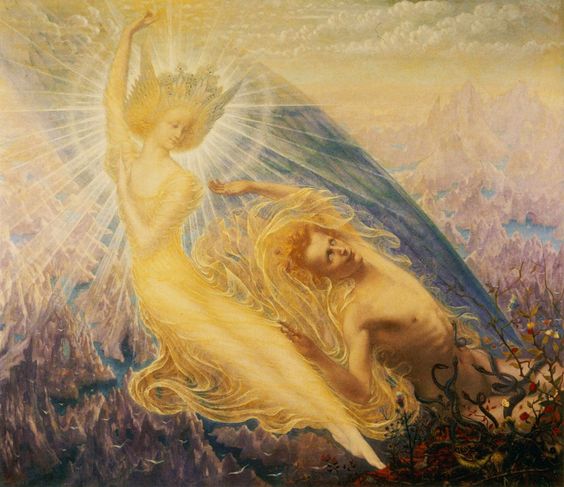 Jean Delville (Belgian, 1867-1953). Angel of Splendour, 1894