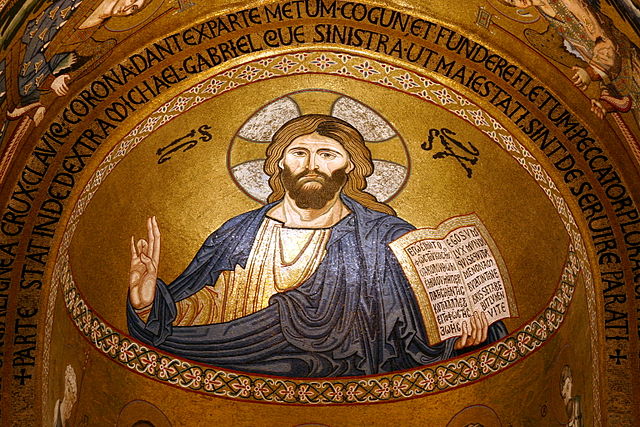 Mosaico del Cristo Pantocratore. Capela Palatina (Palermo)