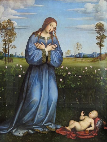 Francesco Raibolini detto Francia, Madonna delle Rose, 1500