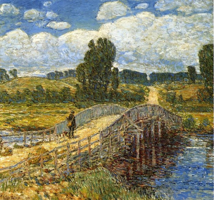 Frederick Childe Hassam - Bridge at Old Lyme (1908)