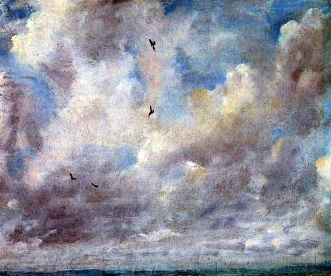 Nuvole con uccelli' di John Constable