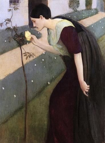 Kenneth Frazier - Woman with a Rose 1891-1892