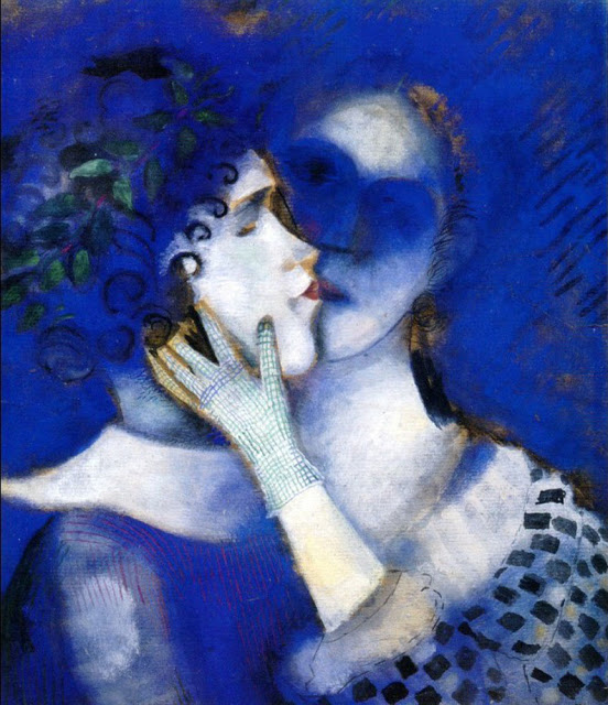 Marc Chagall - 1887-1985 - Blue Lovers, 1914