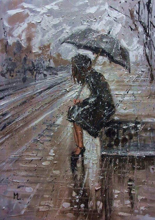 WHERE ARE YOU GOING I - Oil painting by Monika Luniak