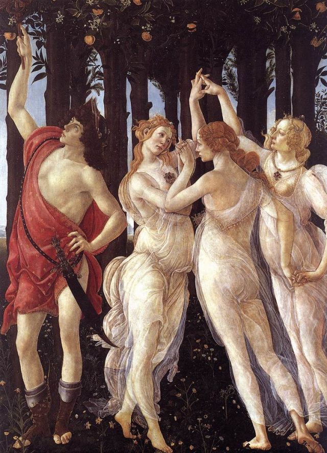Le Tre Grazie nel fremito gentile di primavera. Botticelli e oltre