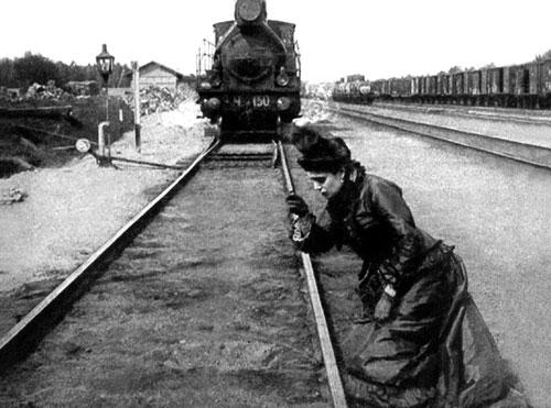 Anna Karenina (film 1914) - Anna si getta sotto il treno