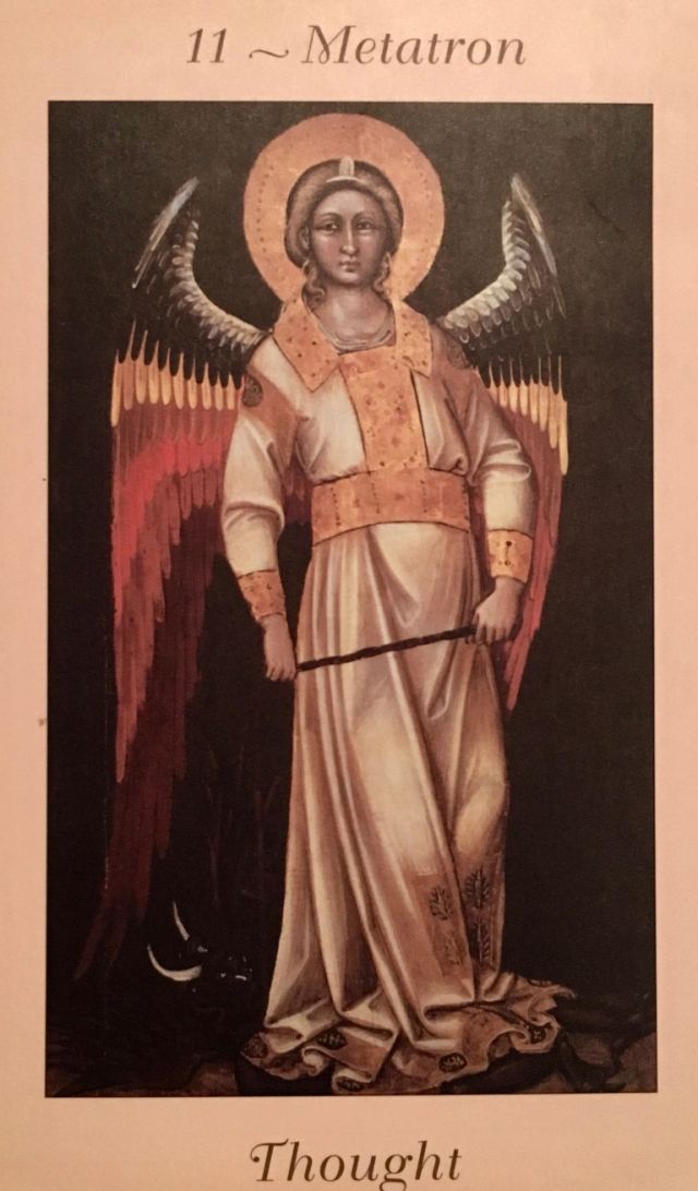 Archangel Metatron - Thought, from the Angel Blessings Oracle Card deck, by Kimberly Marooney