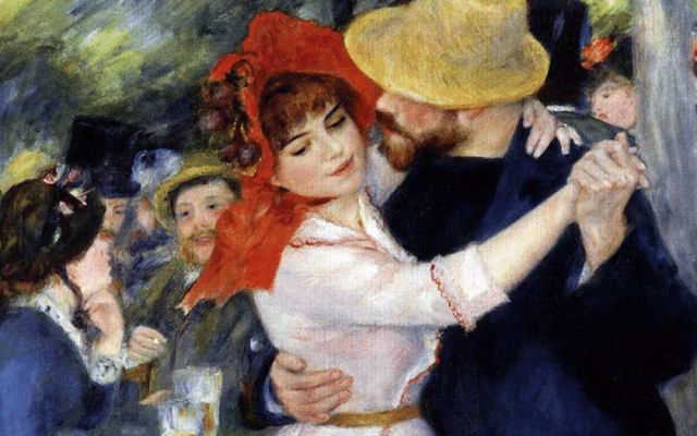 Ballo A Bougival (Dettaglio) - Pierre Auguste Renoir - Quadro su Tela