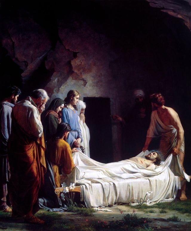 Carl Heinrich Bloch Sepoltura di Cristo (Burial of Christ) 18° secolo