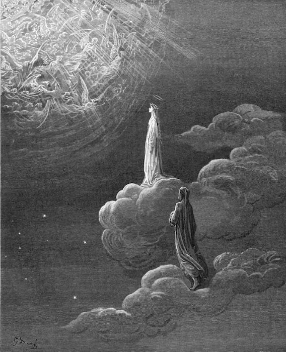 Dante e Beatrice tradotti nella sfera di Marte Paradiso