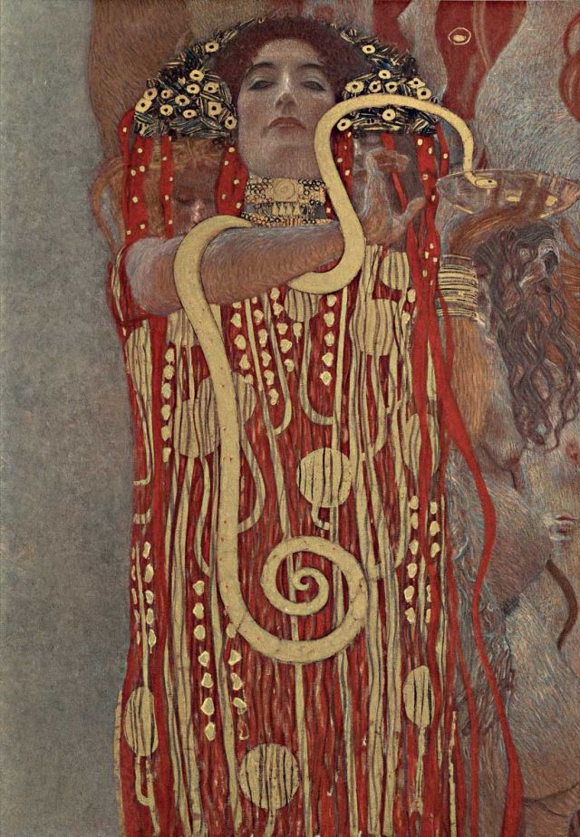Gustav Klimt- Allegoria della medicina o Hygieia, particolare