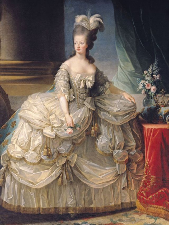 Marie Antoinette Queen of France is a painting by Elisabeth Louise Vigee-Lebrun