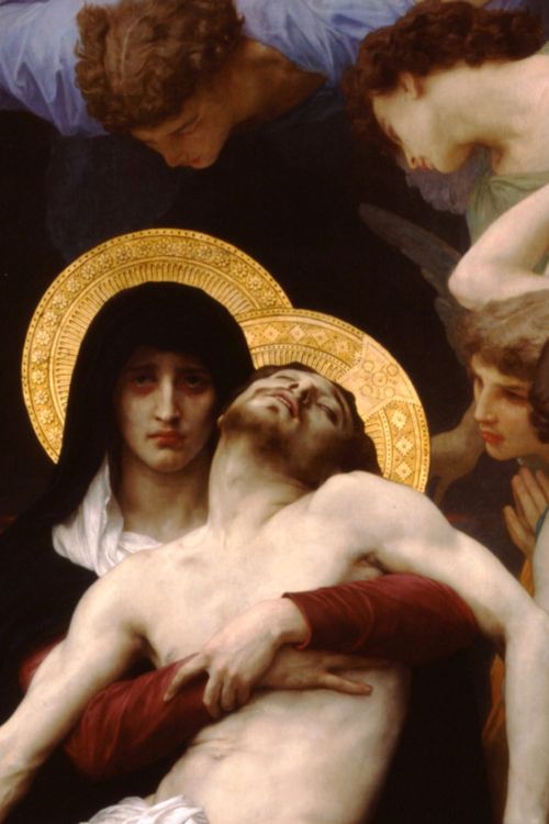 Particolare della Pietà di William Adolph Bouguereau