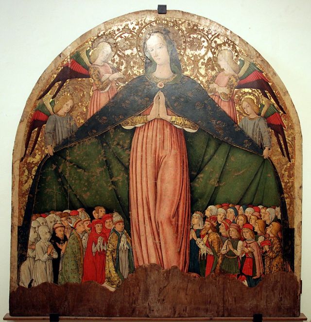 Pietro Alemanno, Madonna della Misericordia, 1494 (Sarnano, pinacoteca civica)
