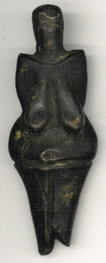 Venere di Dolní Věstonice, 27.000 anni fa ca., ceramica, 11 cm. Repubblica Ceca, Brno, Museo di Moravia