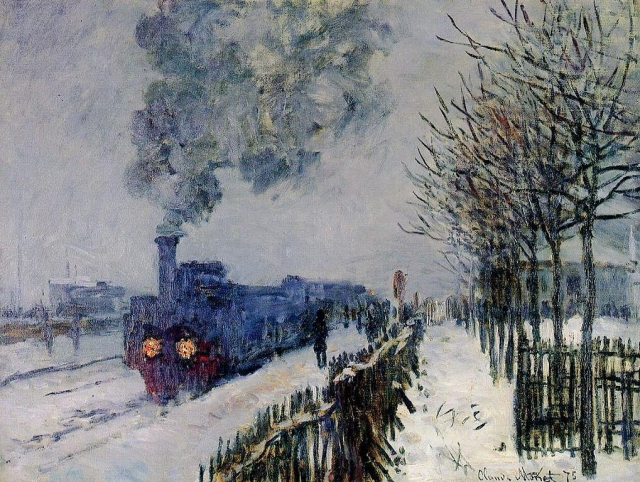 Claude Monet – Treno nella neve, 1875