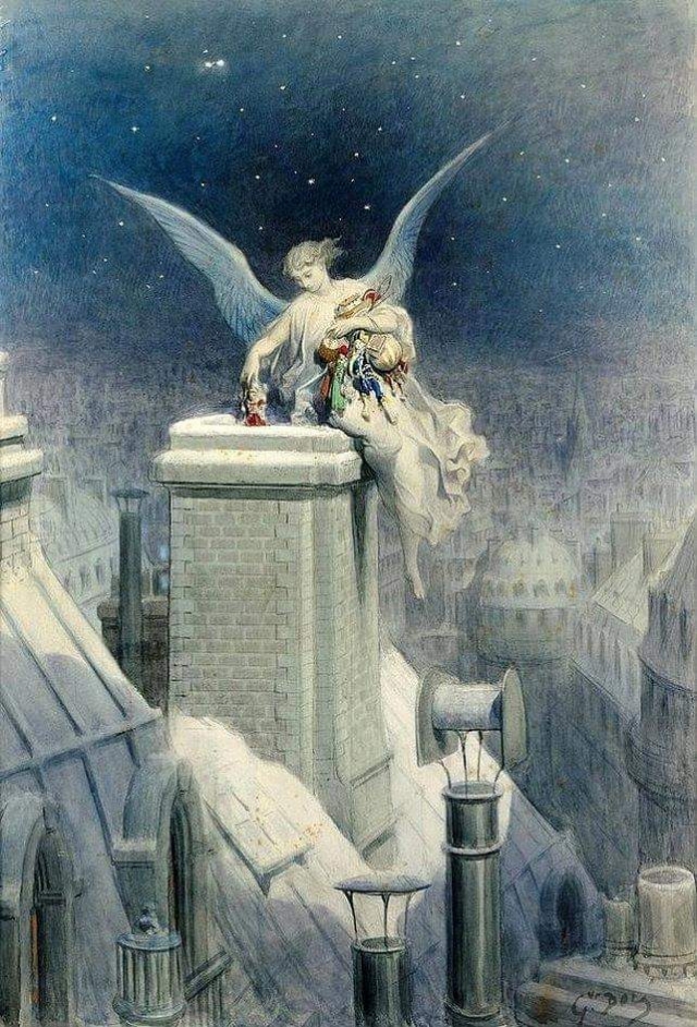 Gustave Dore'. Christmas Eve