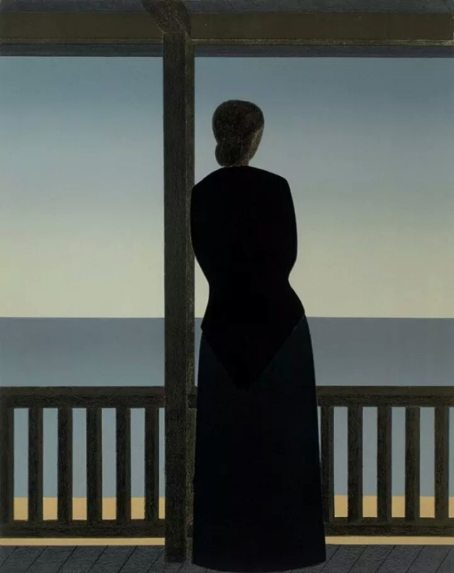 Woman by the sea, di Will Barnet, 1973