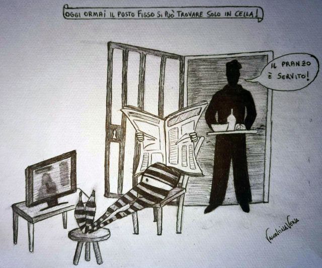 Vignetta: Il posto fisso by Valentina Vena