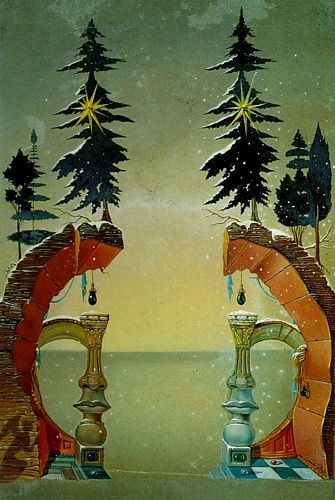 A Surreal Christmas vision by Salvador Dali (1946)