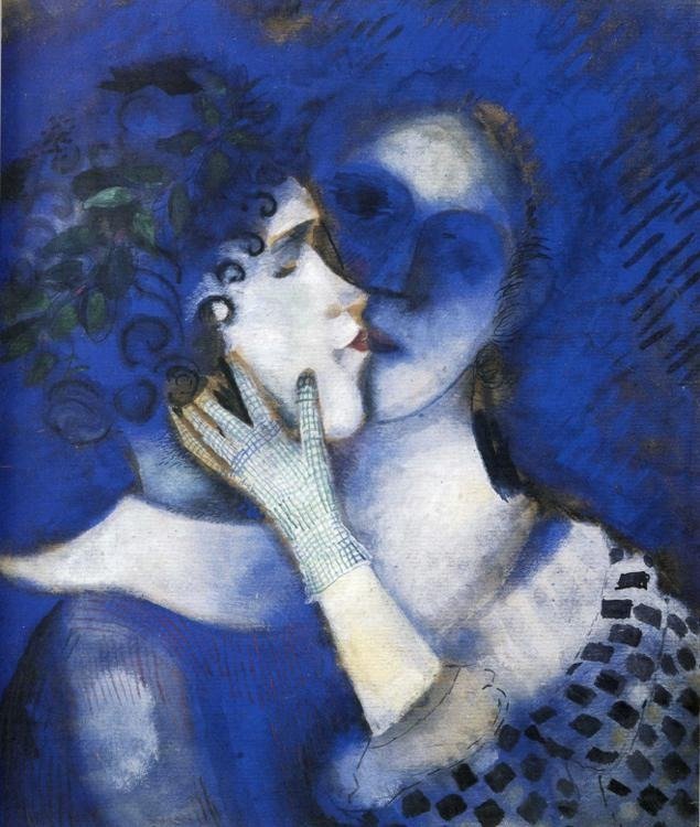 Marc Chagall - Gli amanti in blu (1914)