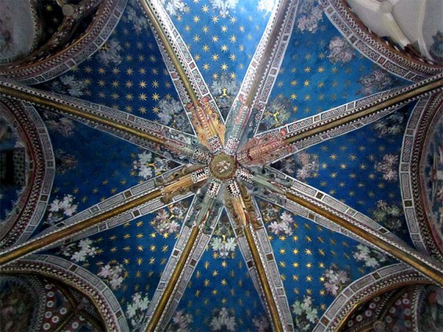 Affreschi gotici del XIV secolo - Cappella di San Biagio, Cattedrale di Toledo a Toledo, Spagna