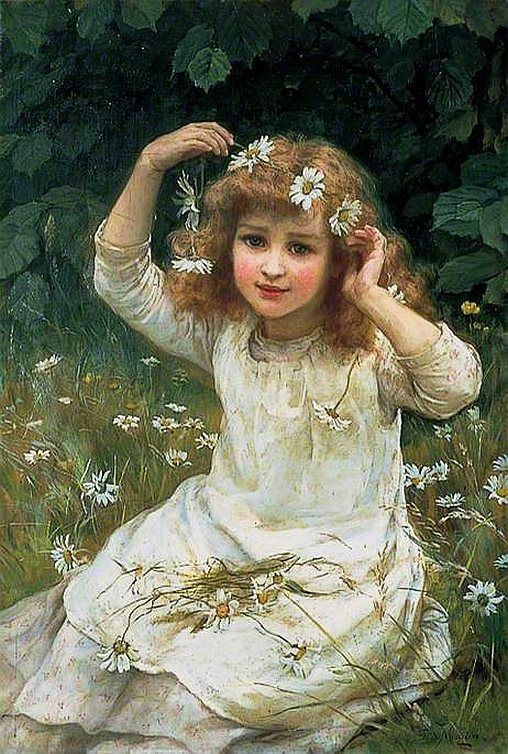 Frederick Morgan (British painter) 1847 - 1927 Marguerites