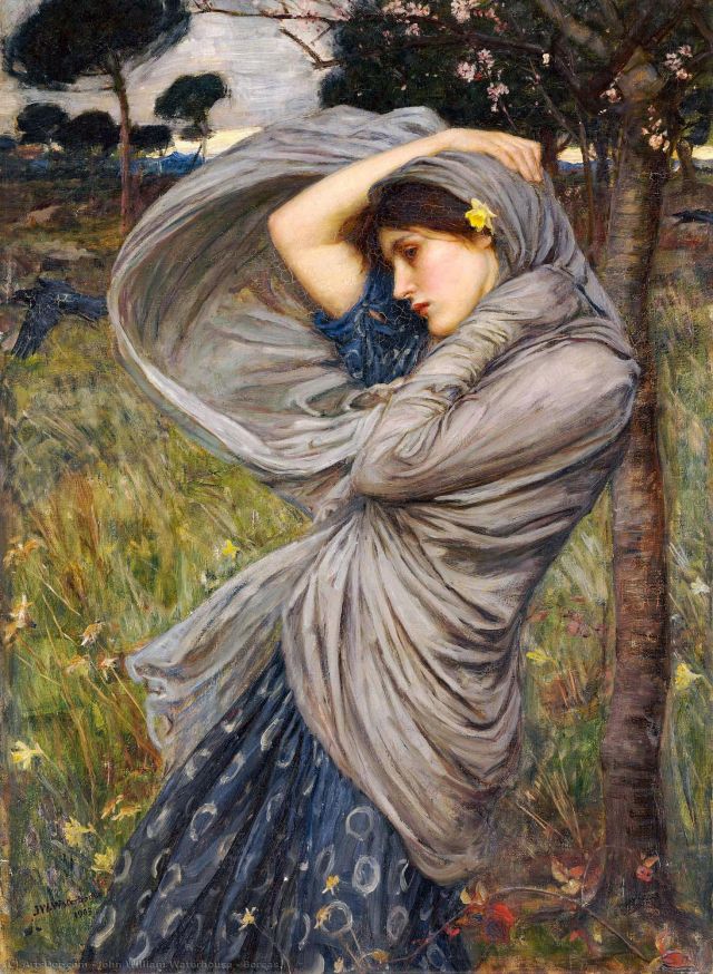 Borea, 1903 di John William Waterhouse (1849-1917, Italy)